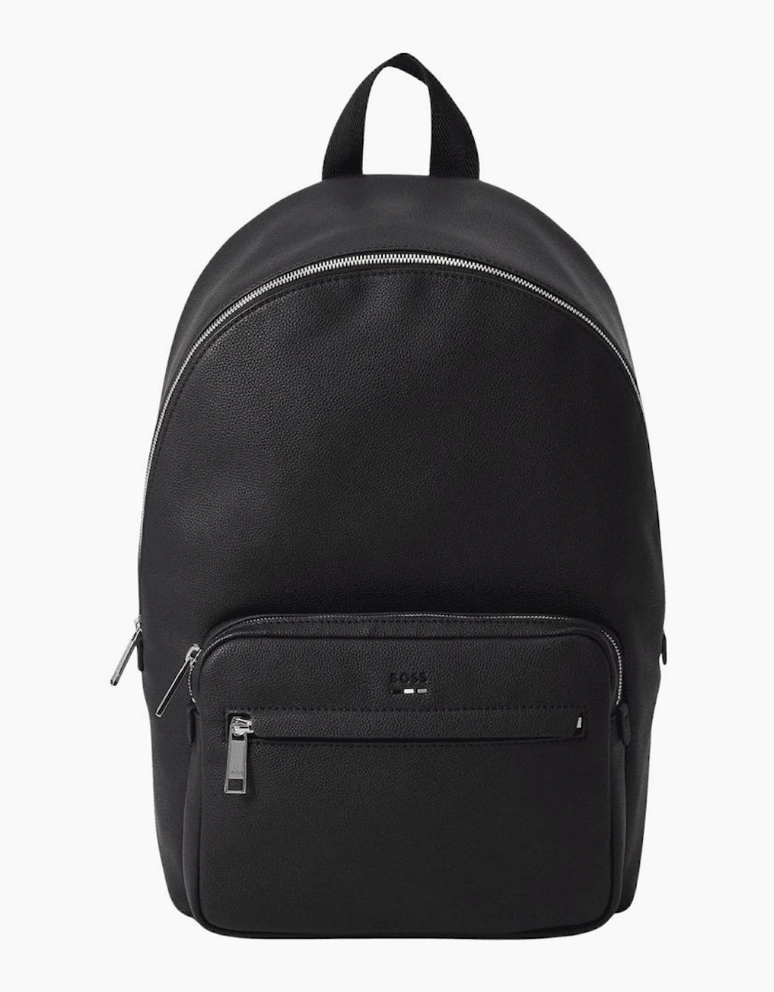 Hugo Boss Men's Ray Grain Synthetic Leather Black Backpack - Size: ONE size