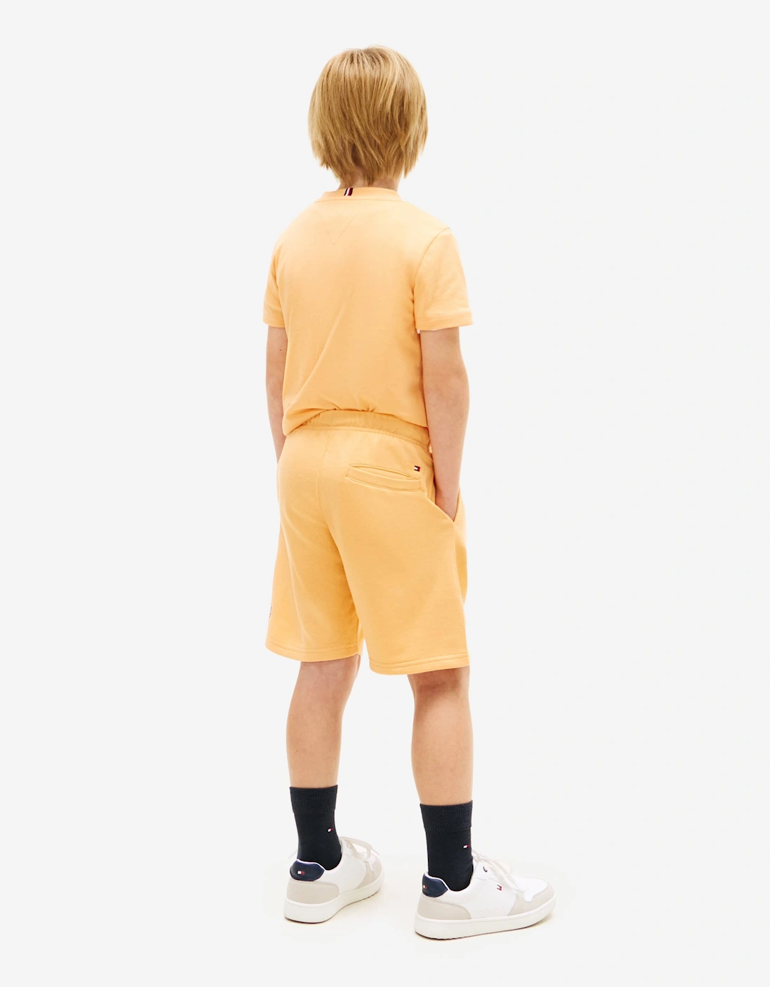 Tommy Hilfiger Boys Varsity Wide Sweat Shorts in Orange