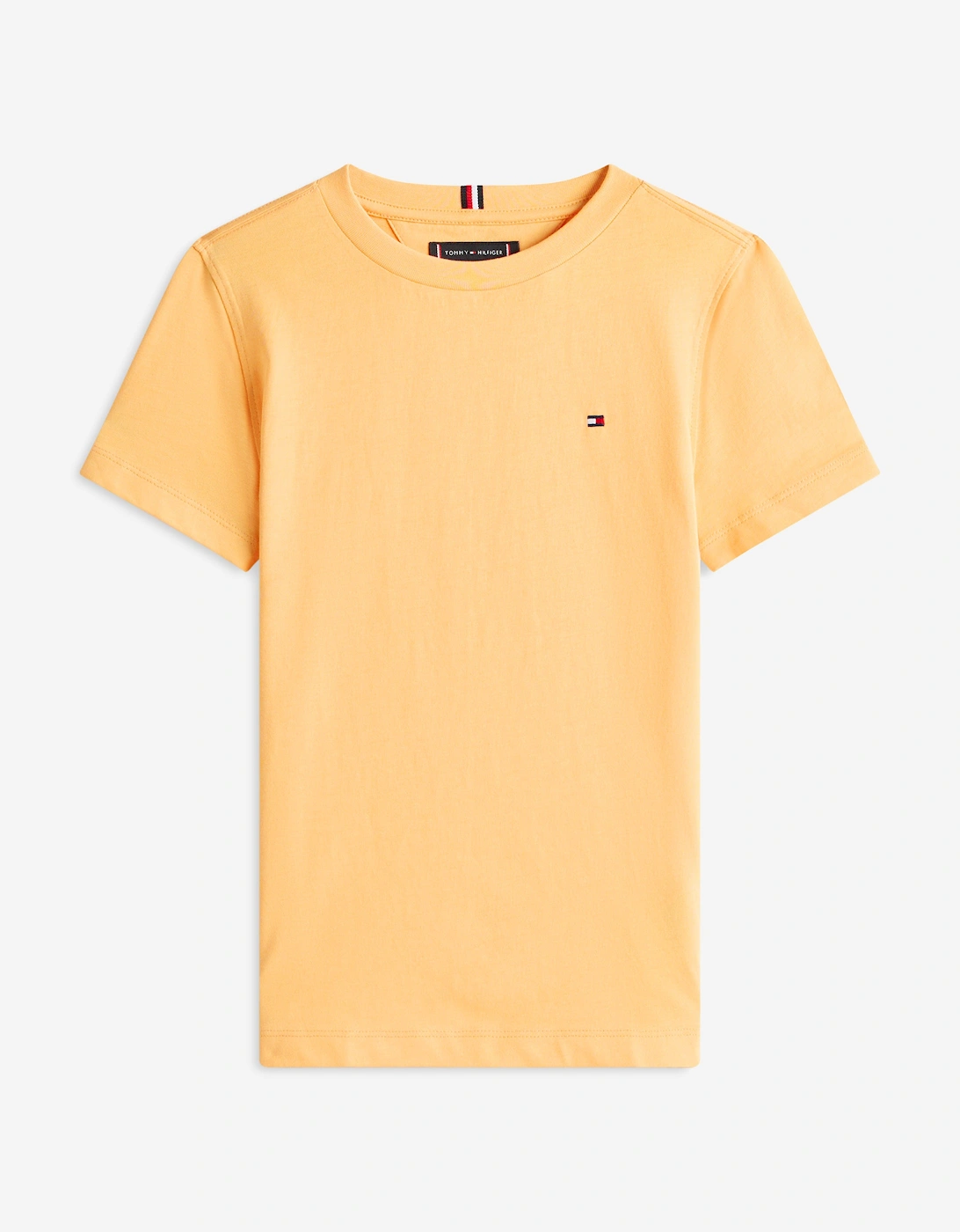Tommy Hilfiger Boys Orange Essential Cotton Regular Fit T-Shirt In  2 Years Size 2 Yrs Kids