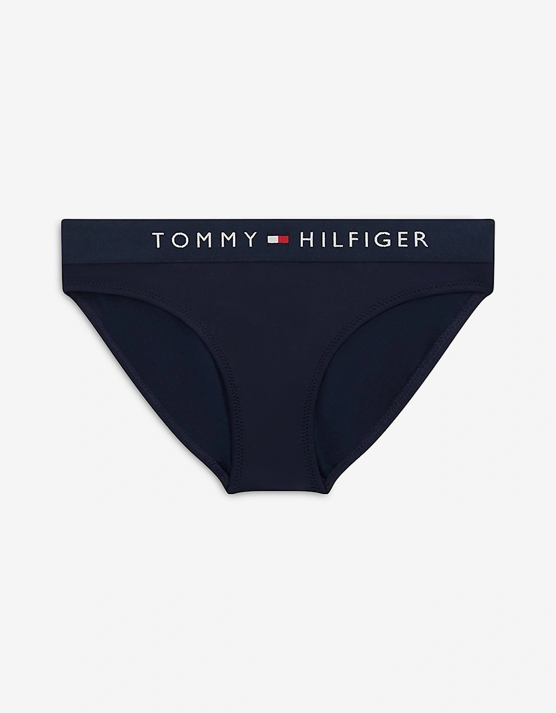 Tommy Hilfiger Girls Logo Triangle Bikini in Navy