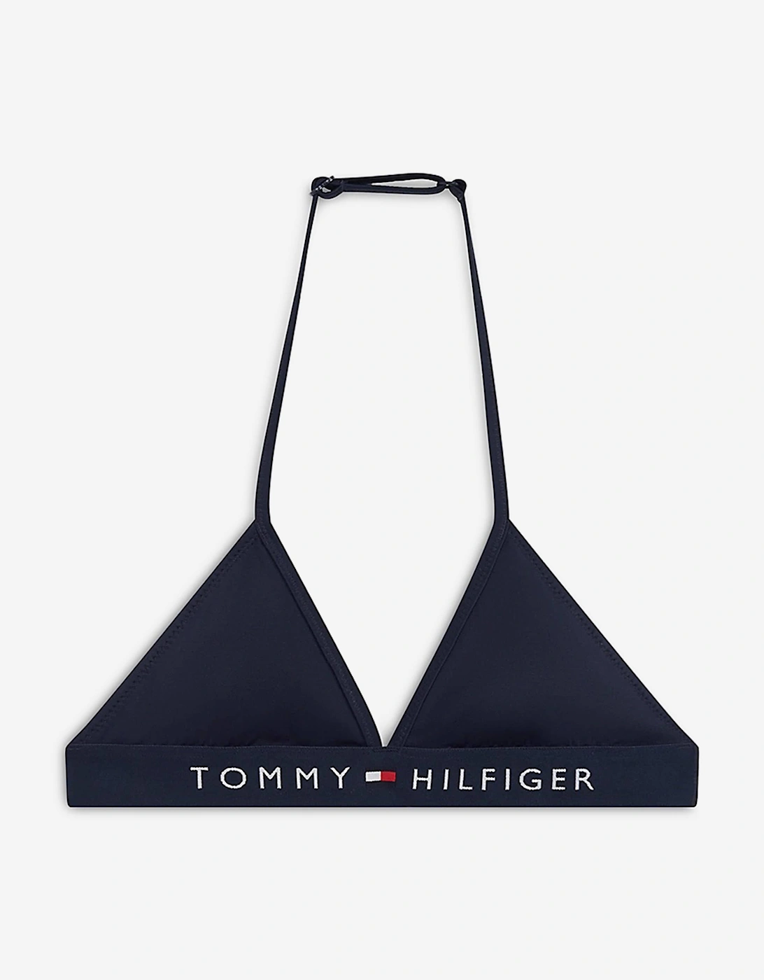 Tommy Hilfiger Girls Logo Triangle Bikini in Navy