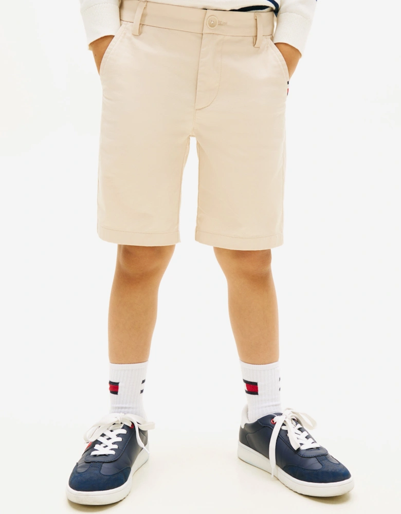 Tommy Hilfiger Boys 1985 Chino Shorts in Beige