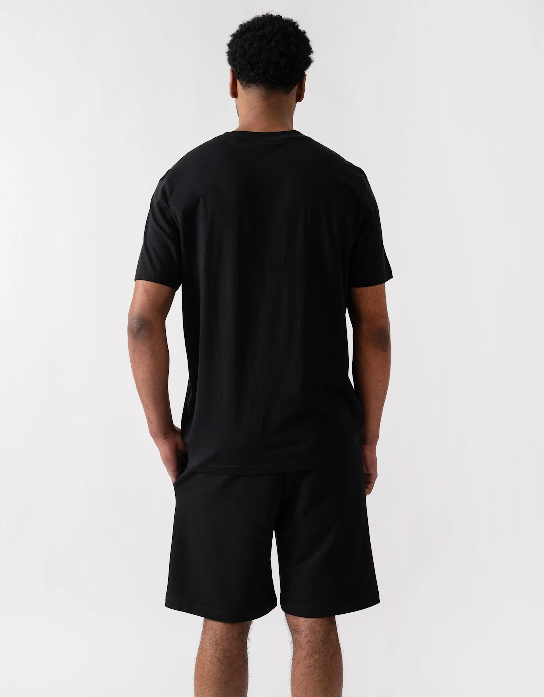 HUGO Dumeo Mens Tortoise-Logo T-Shirt in Cotton Jersey  - Black 001
