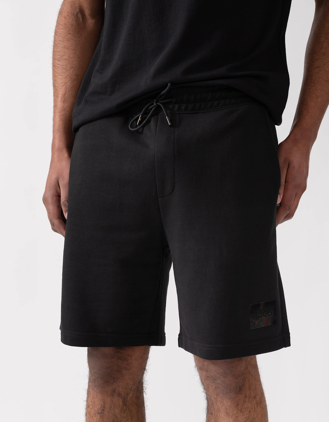 HUGO Darix Mens Jogger Shorts - Black 001