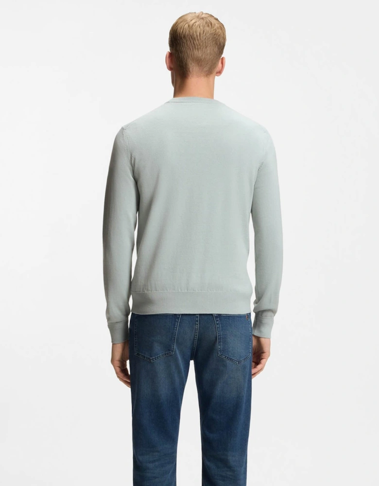 BOSS Orange Kanovano Mens Crew Neck Jumper - Silver 043