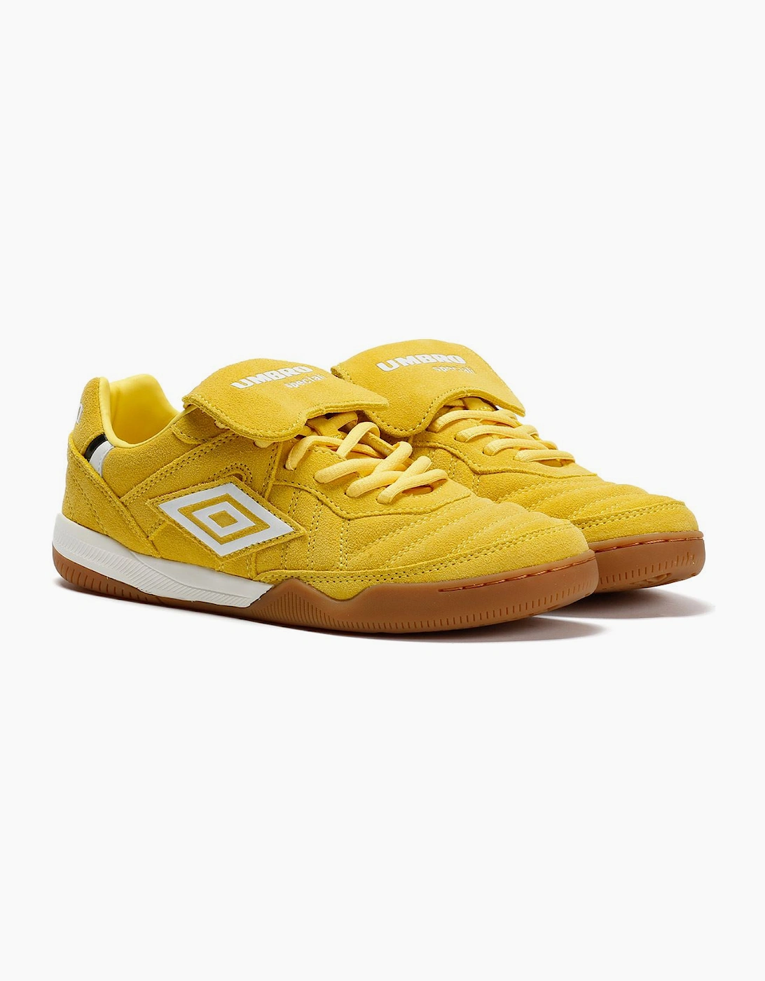 Umbro Speciali TR Suede Yellow/White Trainers, 10 of 9