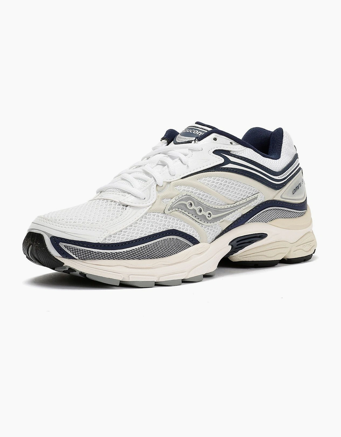 Saucony ProGrid Omni 9 White/Navy Trainers