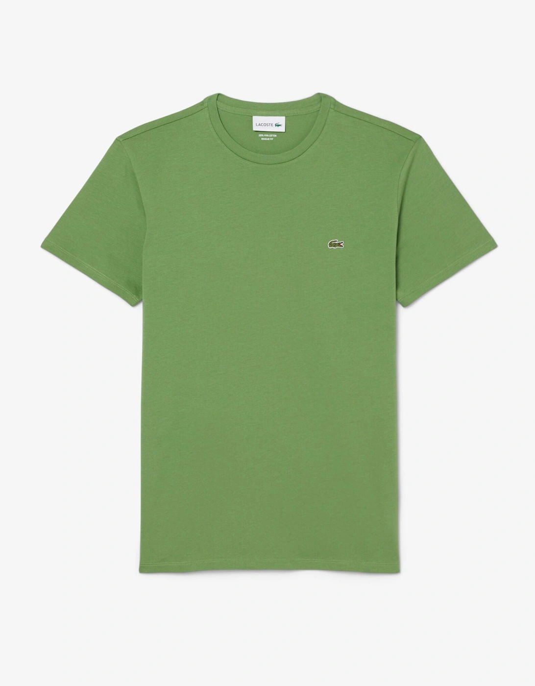 Lacoste Men's Green Crew Neck Pima Cotton Jersey T-Shirt - Lamb's Lettuce 02M  44 Xxl
