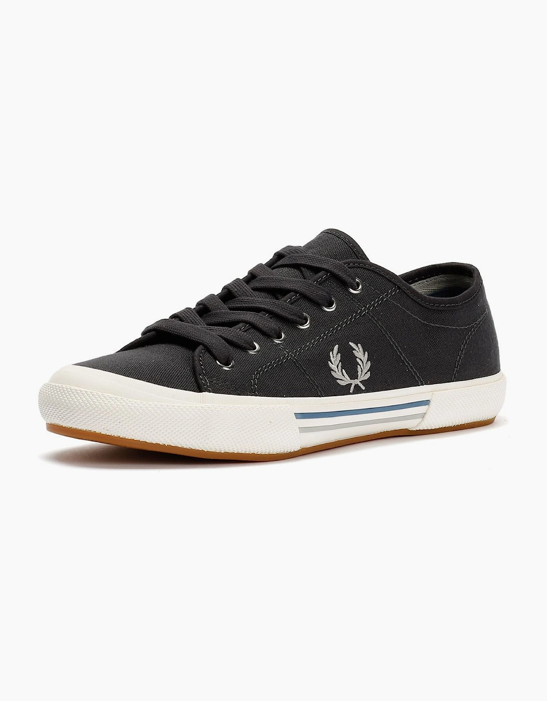 Fred Perry B708 Vintage Tennis Canvas Men's Anchor Grey Trainers