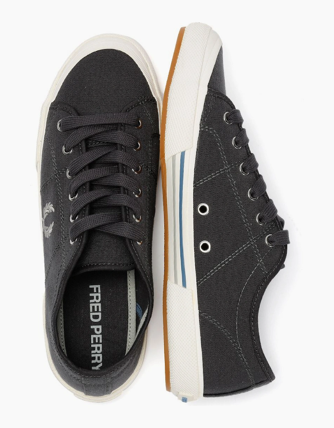 Fred Perry B708 Vintage Tennis Canvas Men's Anchor Grey Trainers