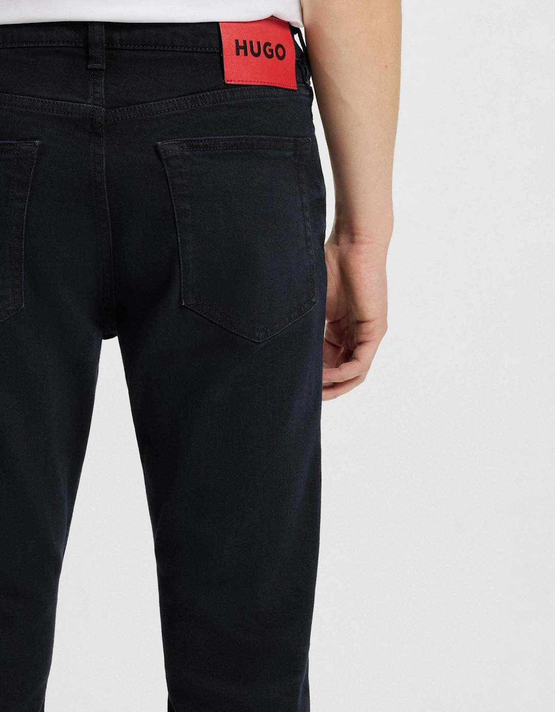HUGO 734 Mens Extra-Slim-Fit Jeans in Stretch Denim - Dark Blue 403