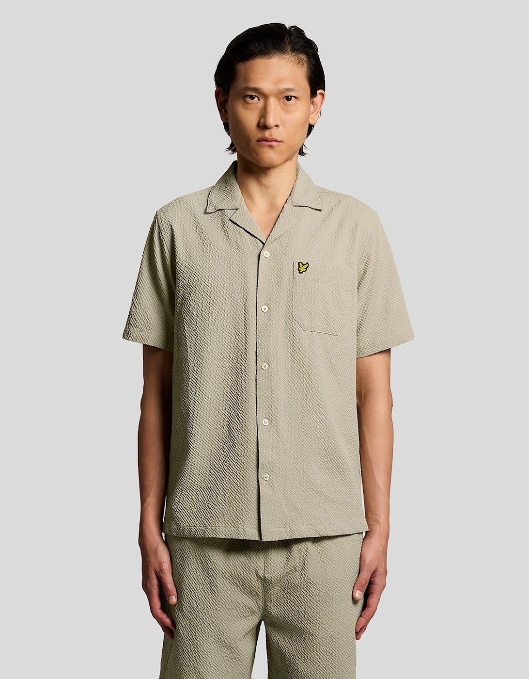 Short Sleeve Crinkle Resort Shirt, 7 of 6