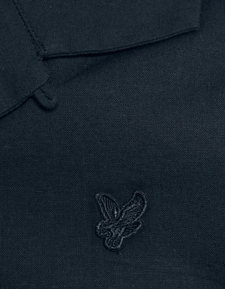Short Sleeve Linen Blend Shirt