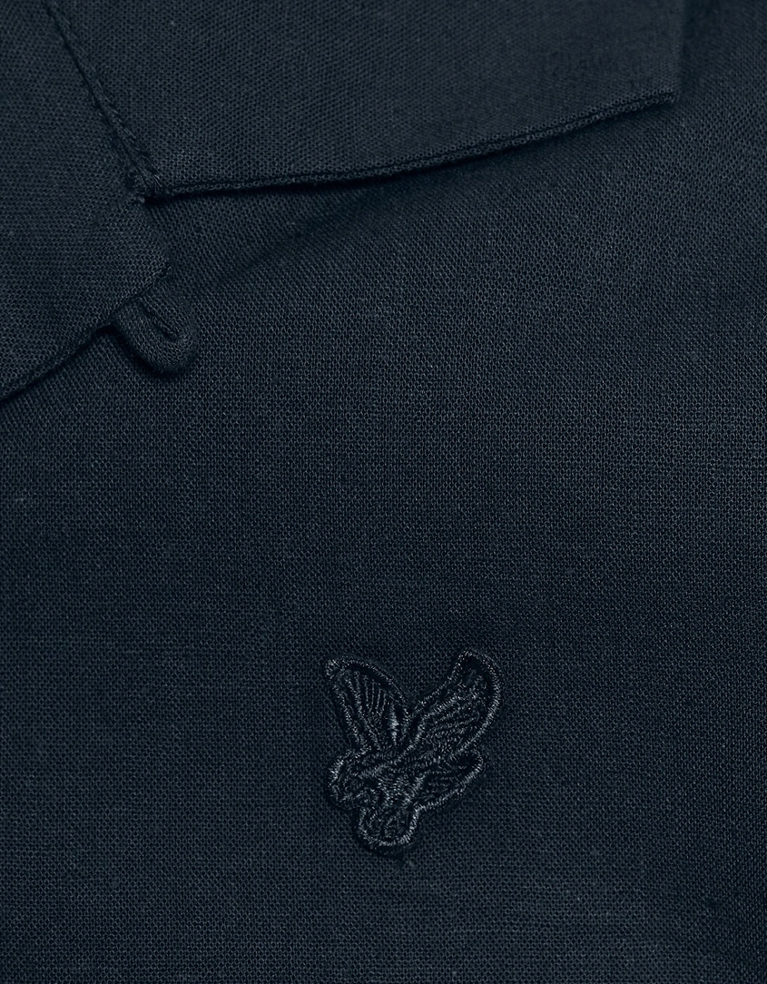 Short Sleeve Linen Blend Shirt