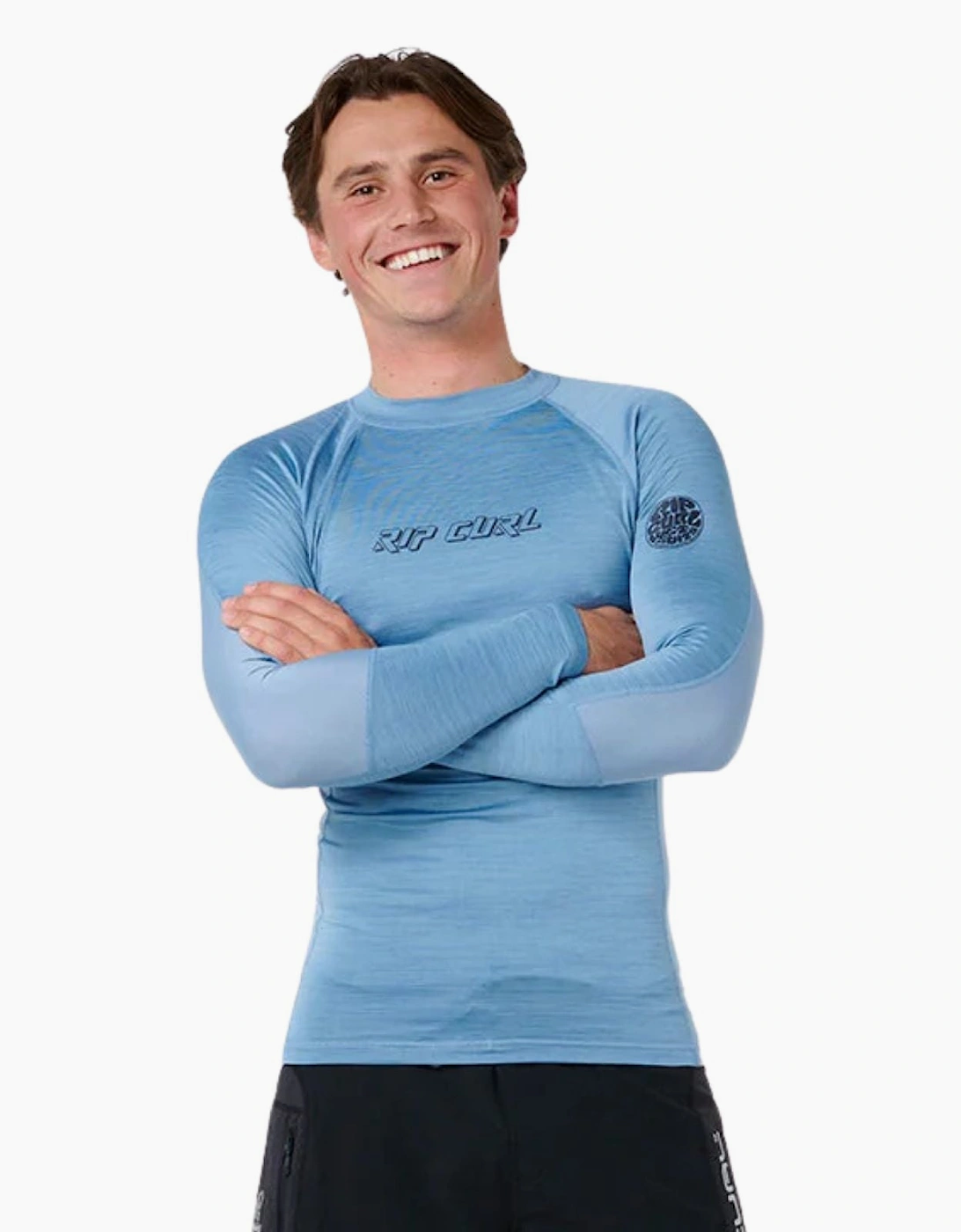Rip Curl Mens Dawn Patrol UPF Long Sleeve Rash Vest, 2 of 1