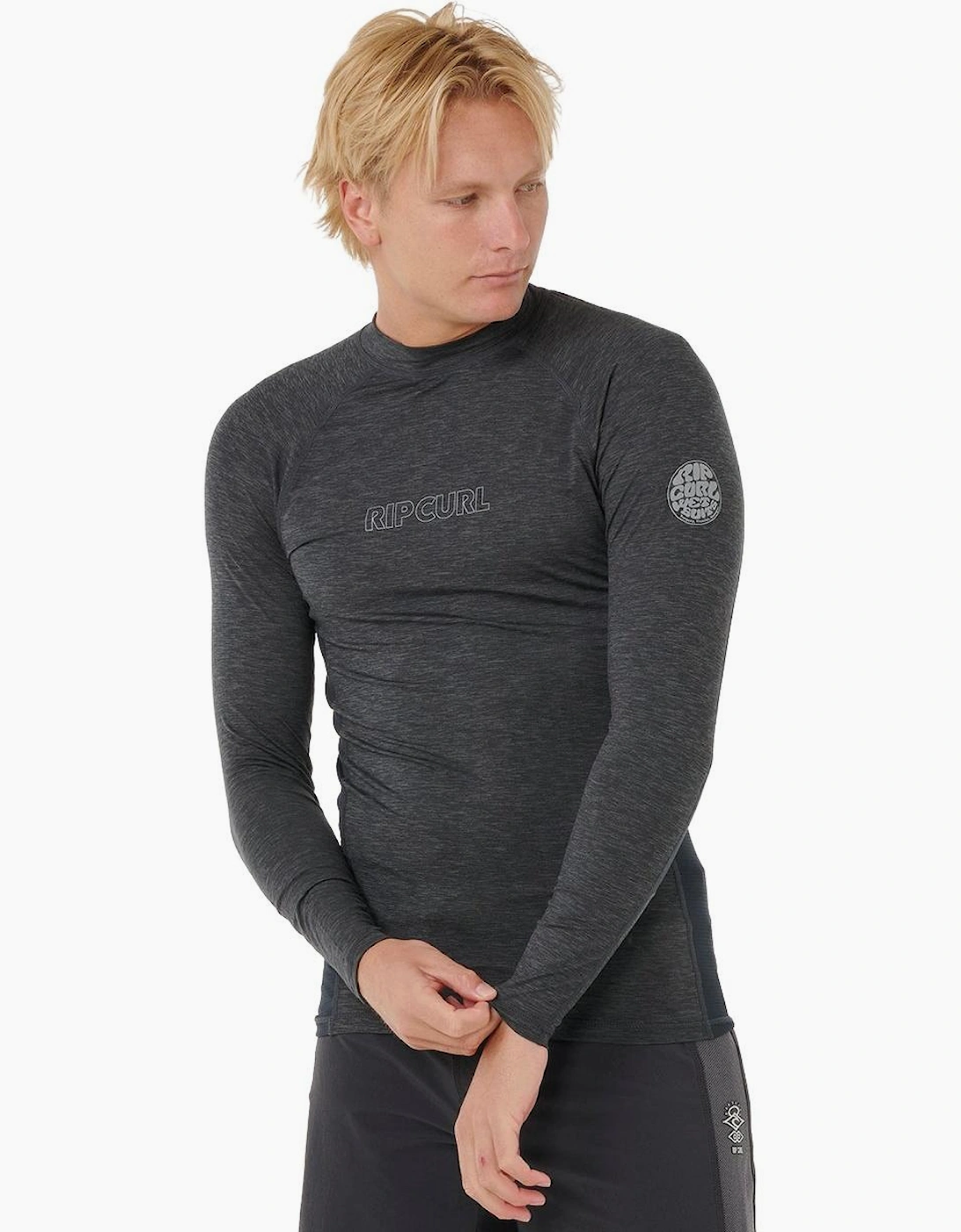 Rip Curl Mens Dawn Patrol UPF Long Sleeve Rash Vest, 2 of 1