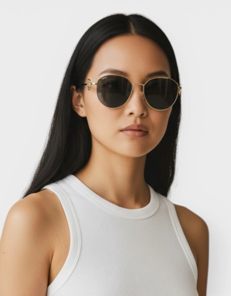 Medusa Metal Sunglasses Gold