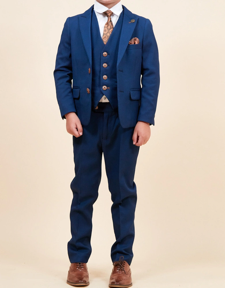 MARC DARCY Max Kids 3pc Suit - Royal Blue