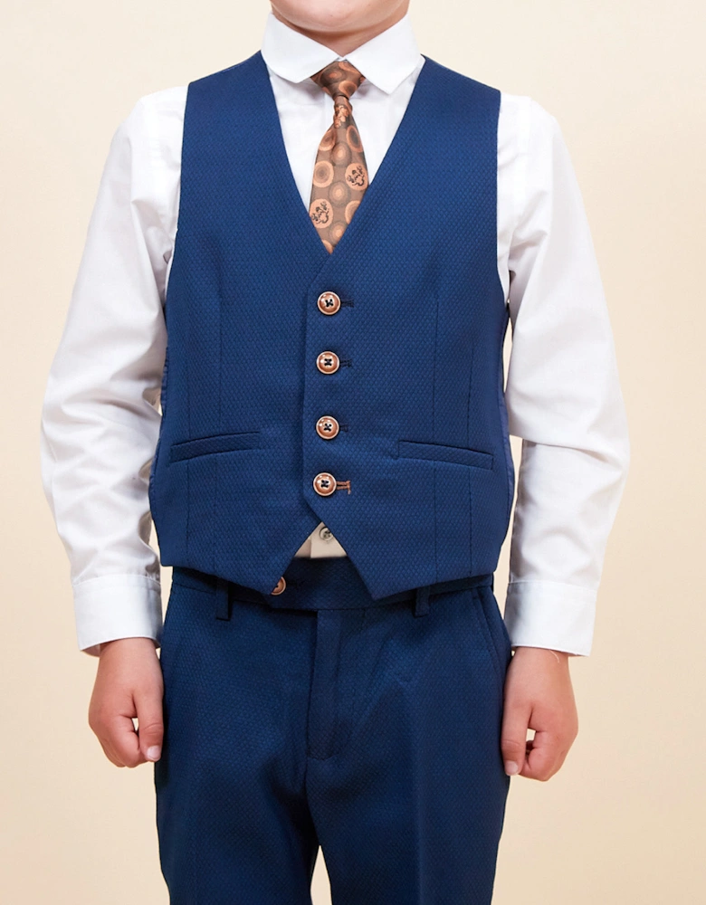 MARC DARCY Max Kids 3pc Suit - Royal Blue