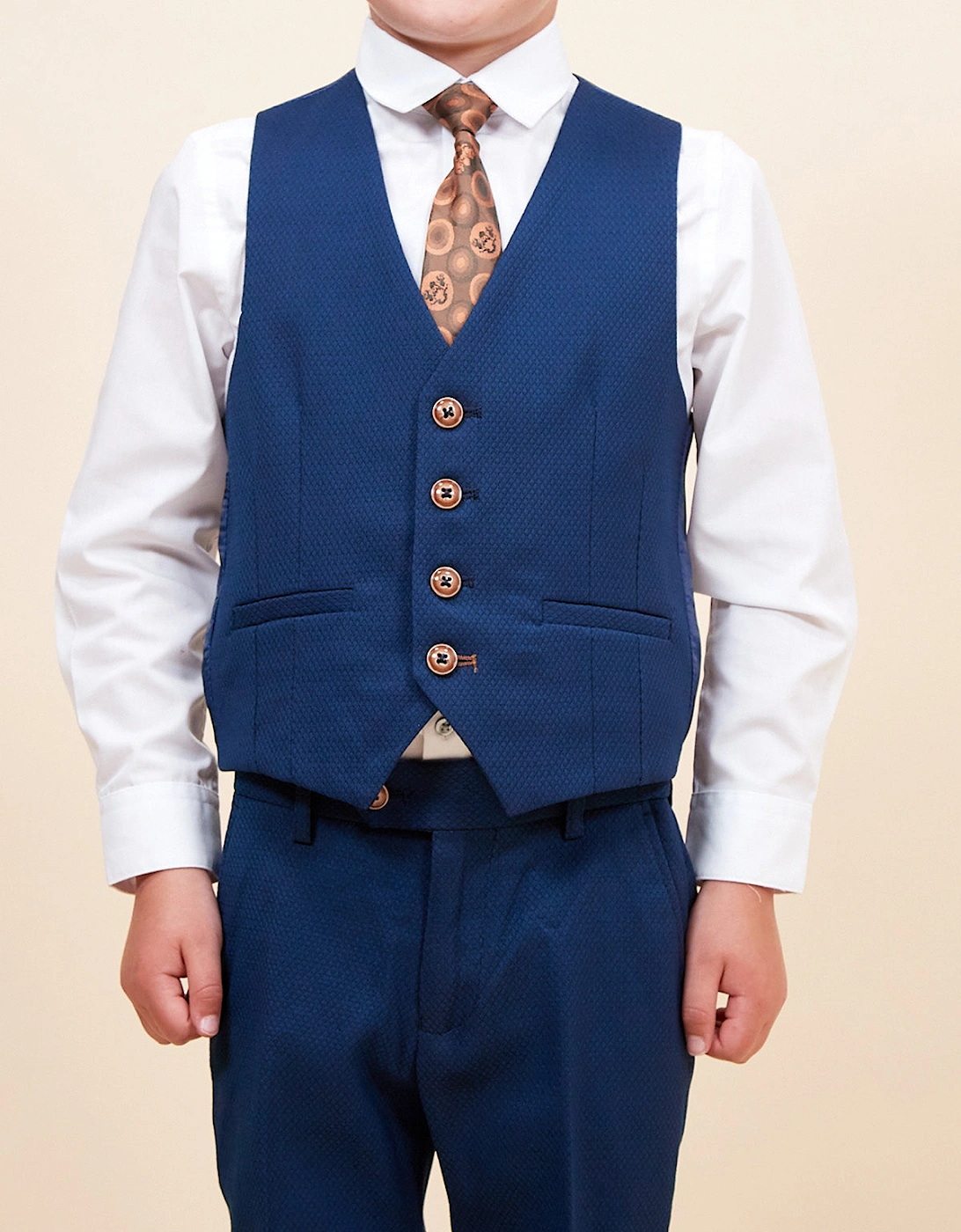 MARC DARCY Max Kids 3pc Suit - Royal Blue