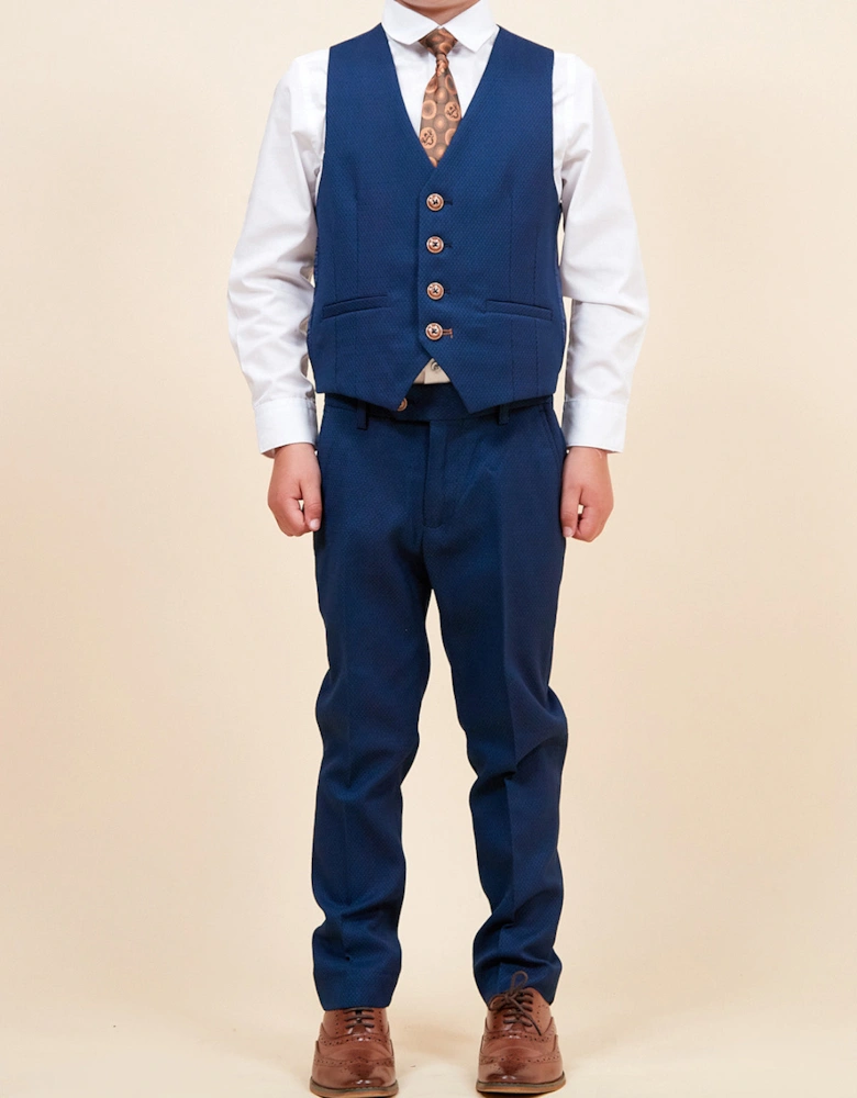 MARC DARCY Max Kids 3pc Suit - Royal Blue