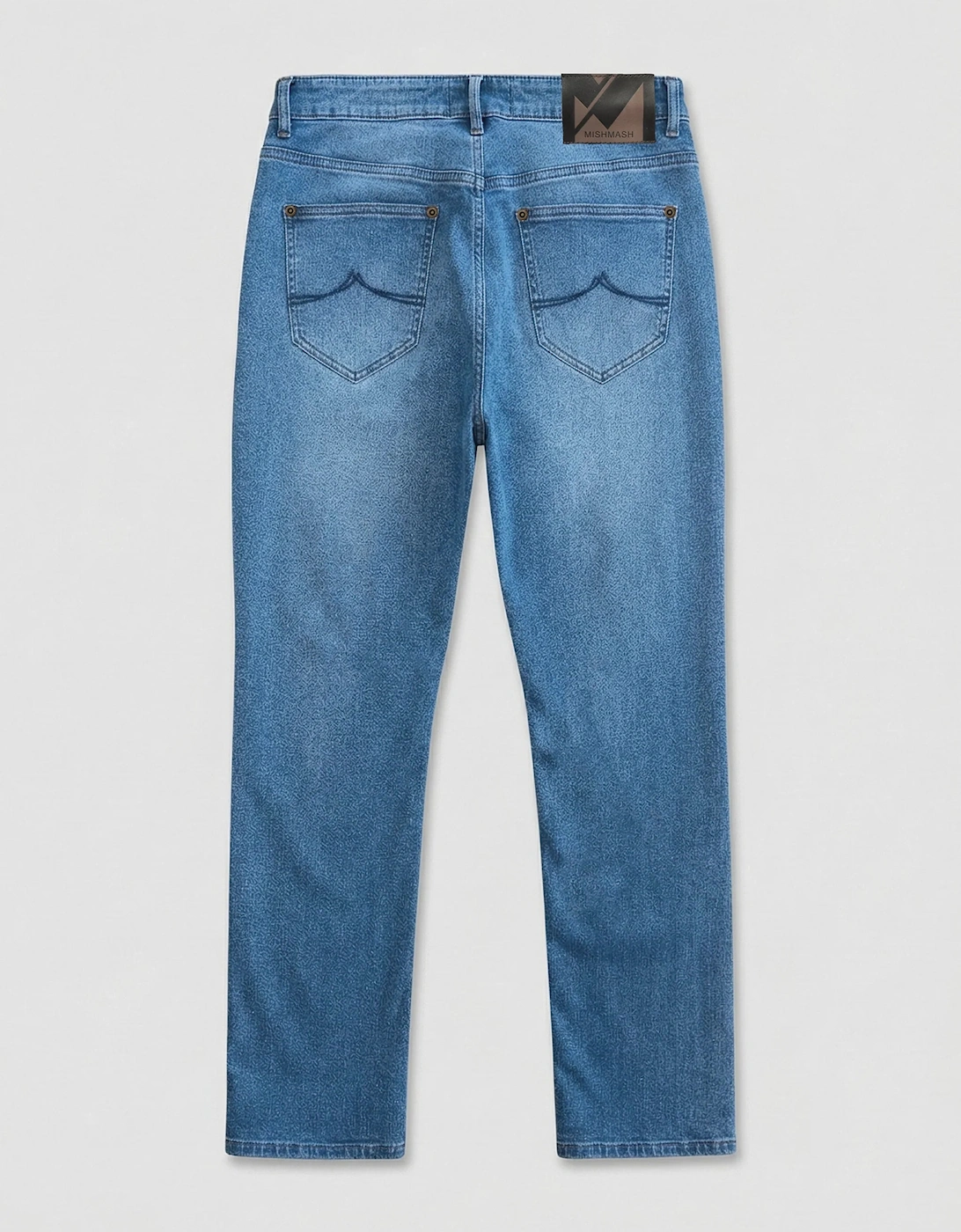 Mish Mash Mirage Tapered Stretch Denim Jean - Light Blue