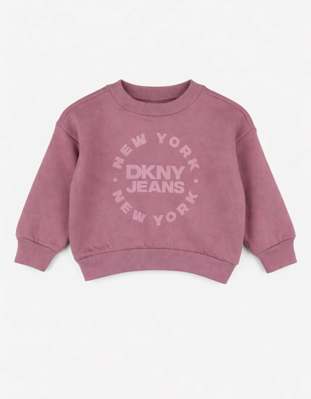 Kids Girls Purple Two Piece DKNY Tracksuit Print Design