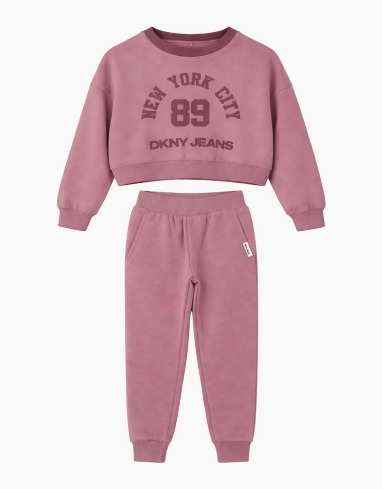 Infants Purple Two Piece DKNY Tracksuit