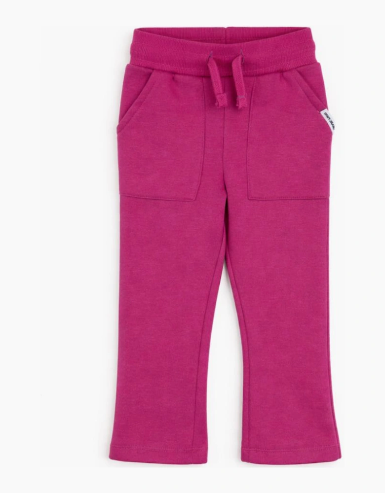 Kids Pink Cropped Two Piece DKNY Hooded Tracksuit Embossed Print
