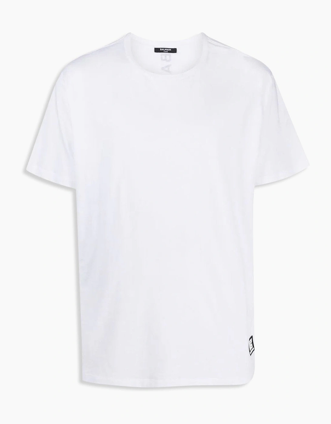 Balmain Men's Men's White Balmain Oversized Cotton T-Shirt