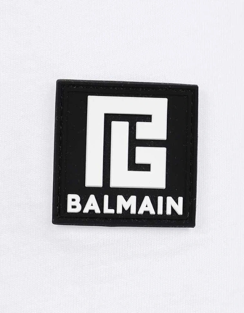 Men's White Balmain Oversized Cotton T-Shirt