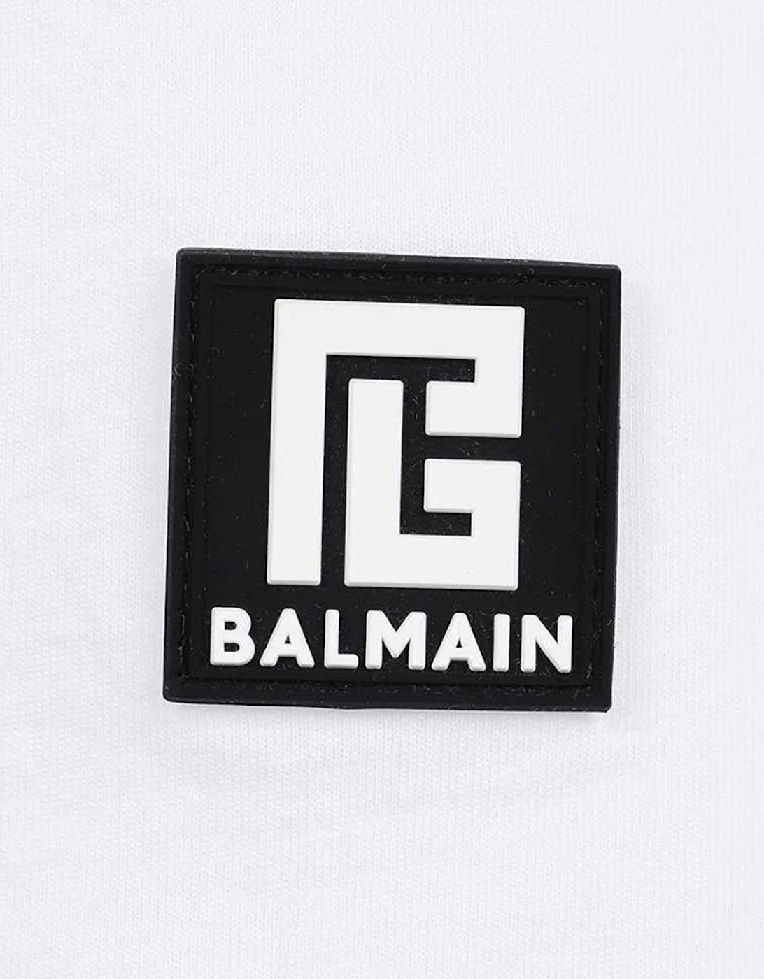 Men's White Balmain Oversized Cotton T-Shirt