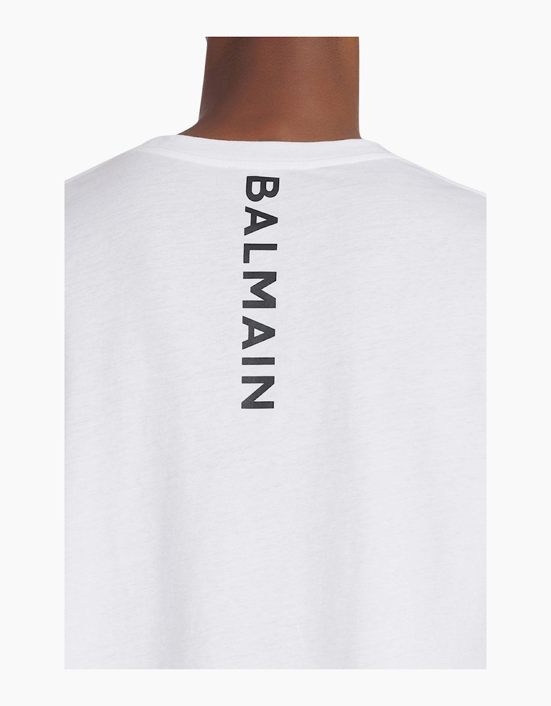 Men's White Balmain Oversized Cotton T-Shirt