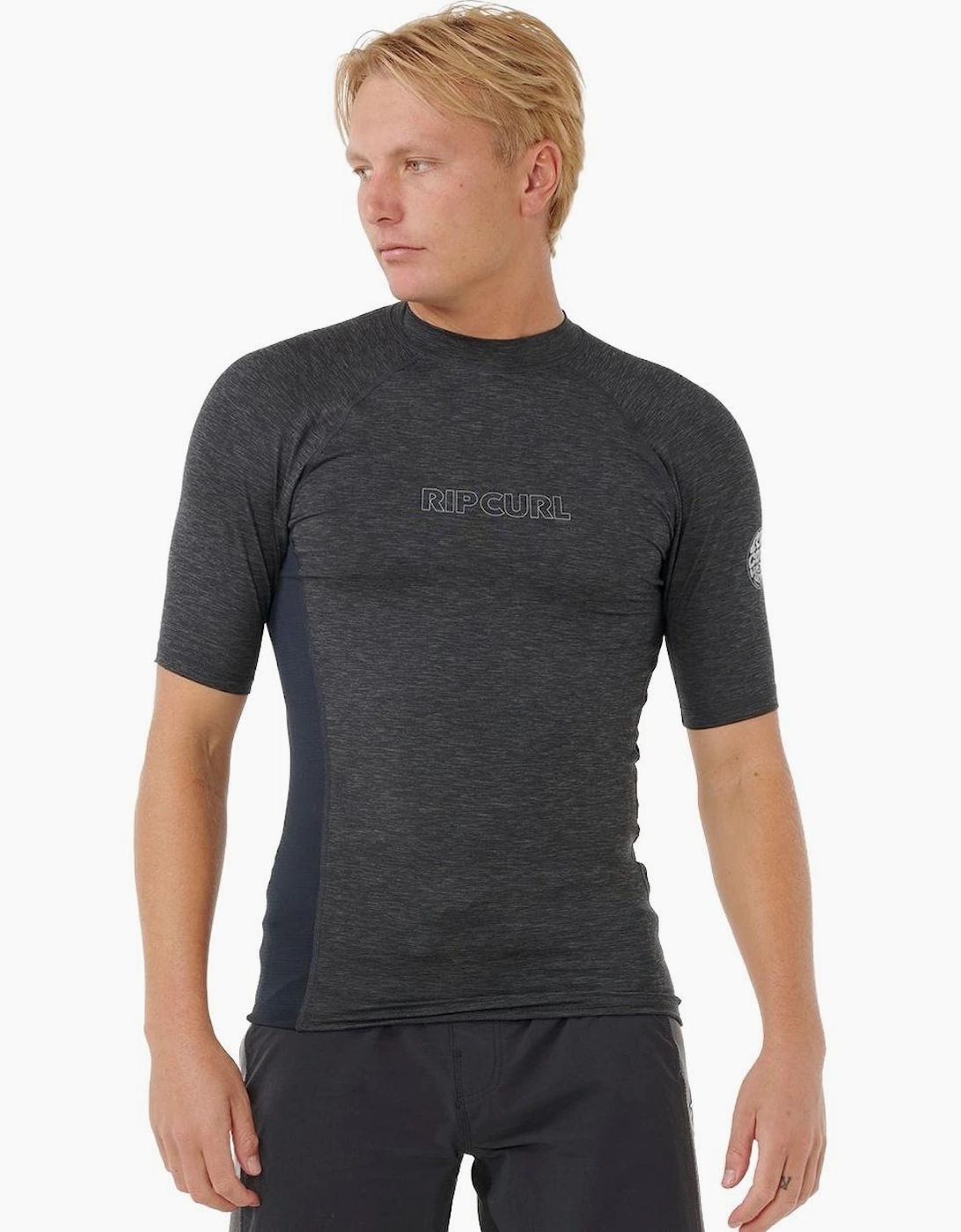Rip Curl Mens Dawn Patrol UPF Perf Short Sleeve Rash Vest, 2 of 1