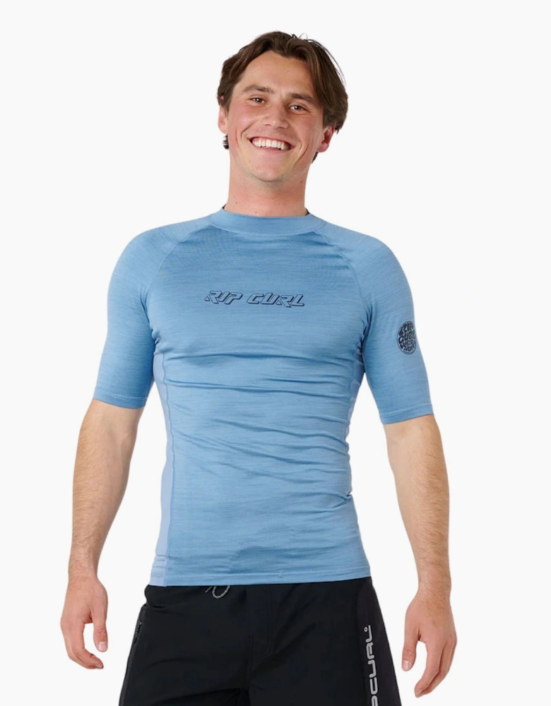 Rip Curl Mens Dawn Patrol UPF Perf Short Sleeve Rash Vest