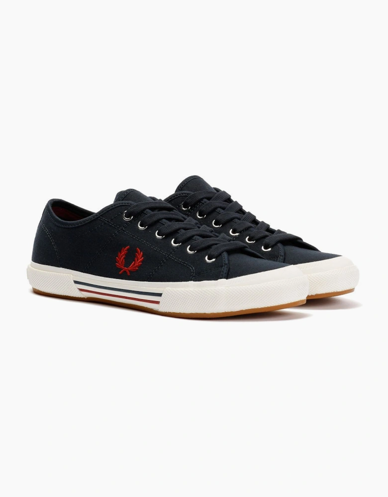 Fred Perry B708 Vintage Tennis Canvas Men's Navy/Red Trainers
