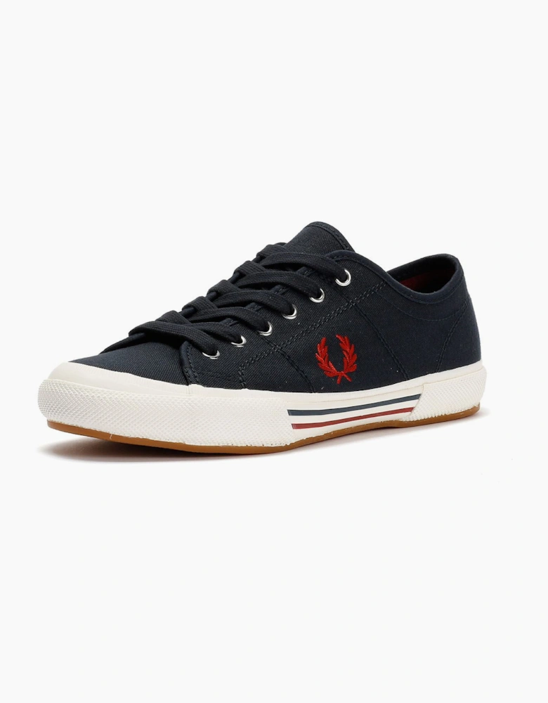 Fred Perry B708 Vintage Tennis Canvas Men's Navy/Red Trainers