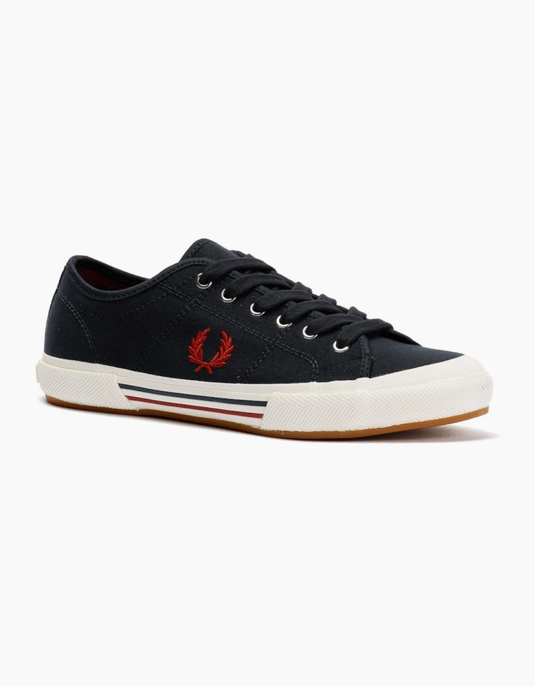 Fred Perry B708 Vintage Tennis Canvas Men's Navy/Red Trainers