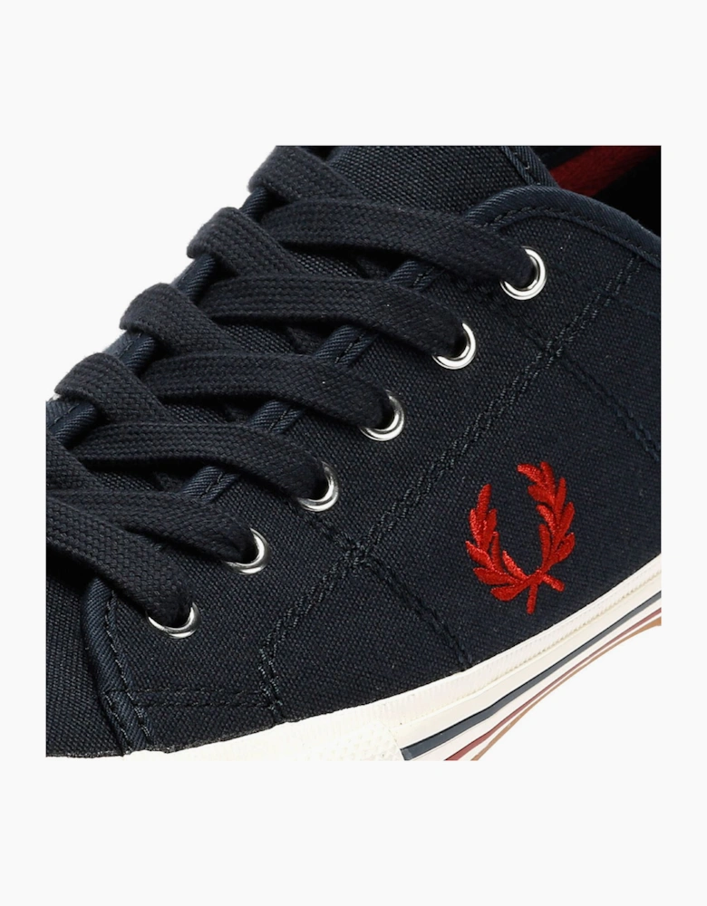 Fred Perry B708 Vintage Tennis Canvas Men's Navy/Red Trainers