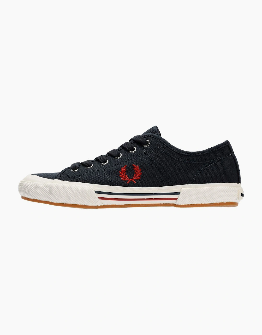 Fred Perry B708 Vintage Tennis Canvas Men's Navy/Red Trainers