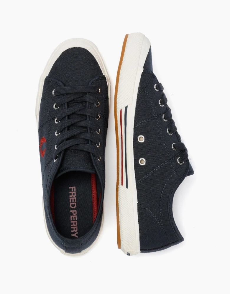 Fred Perry B708 Vintage Tennis Canvas Men's Navy/Red Trainers