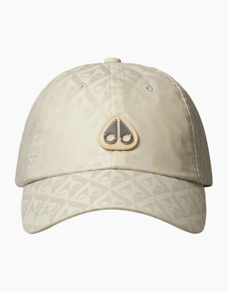 Moose Knuckles Crescent Logo Cap Mono 1705 Alabaster
