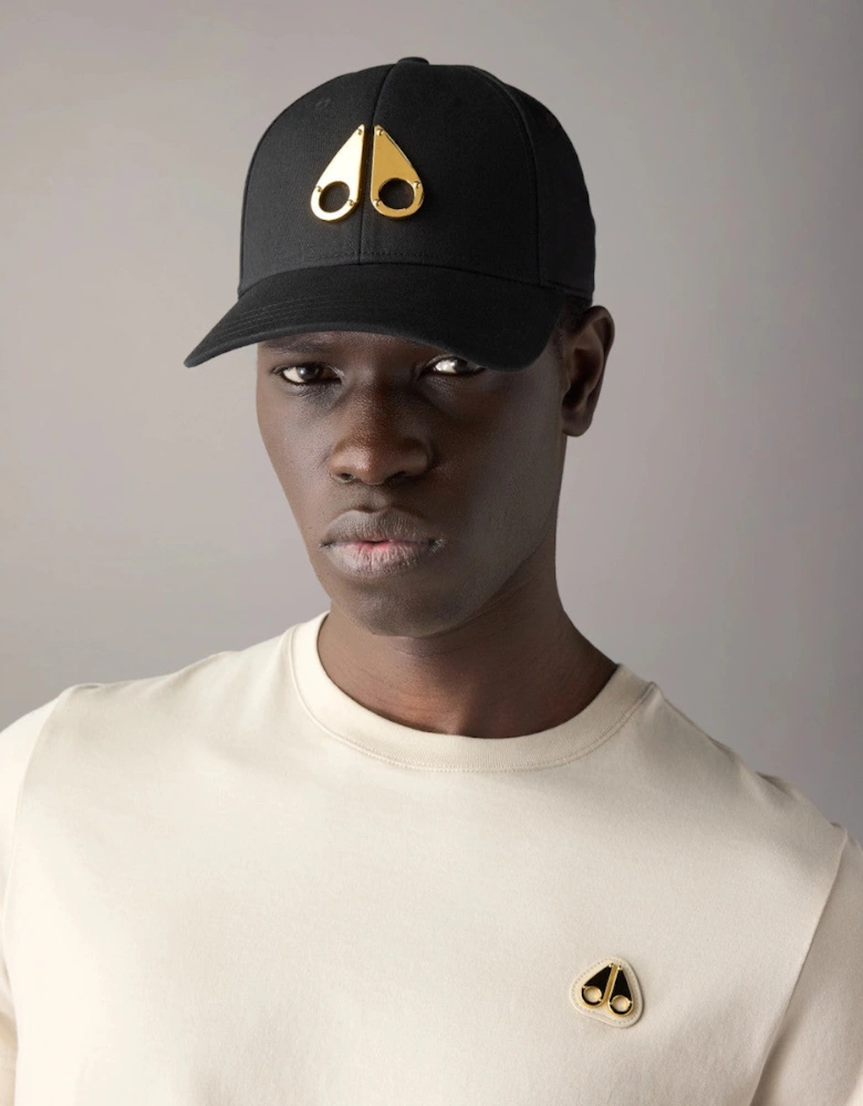 Moose Knuckles Logo Icon Cap - Gold S1-26 285 Black/Gold