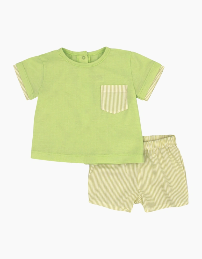 Boys Lime Green Soft Cotton Jam Pant Set
