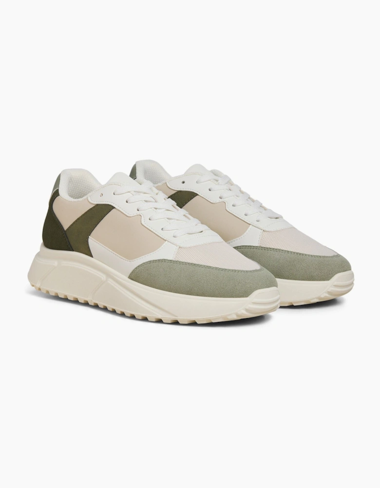 Jack & Jones Aspire Runner Polyurethane Men's White Seagrass / Bronze Green Trainers