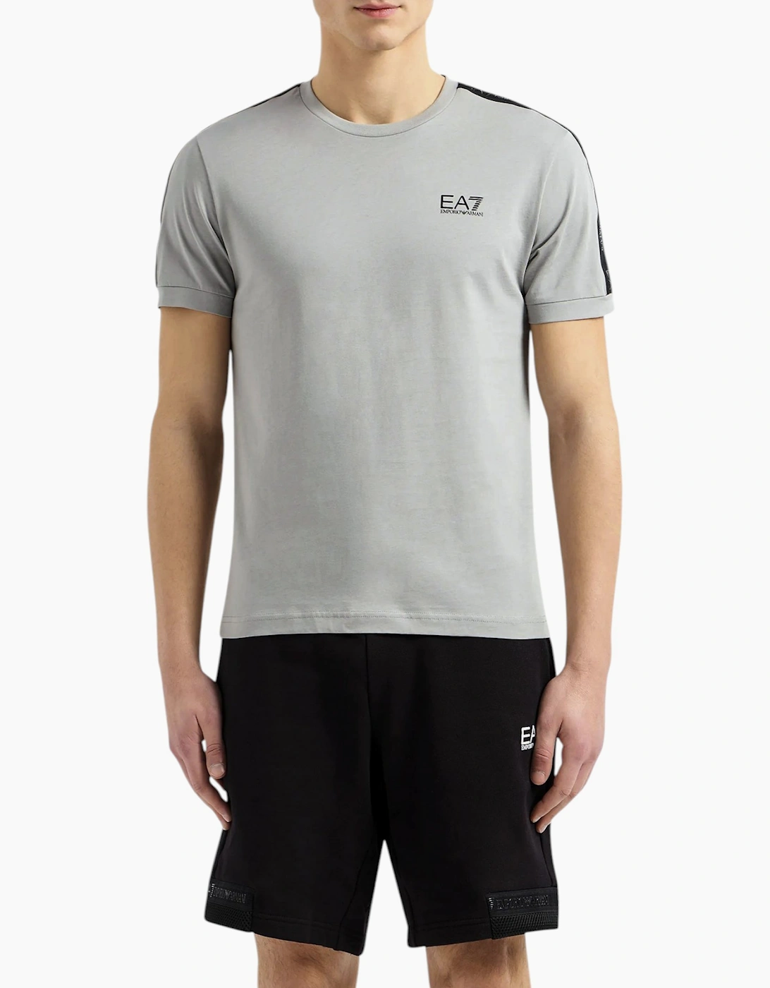 EA7 Emporio Armani Mens 3DPT35 PJ02Z Tape Logo T-Shirt