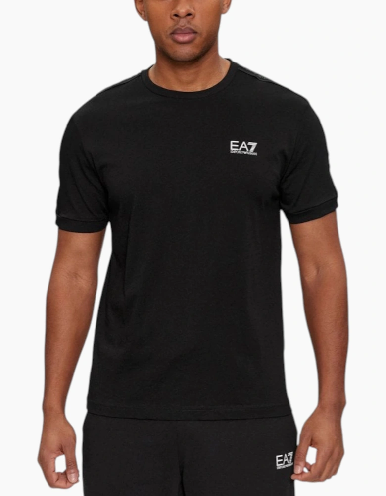 EA7 Emporio Armani Mens 3DPT35 PJ02Z Tape Logo T-Shirt