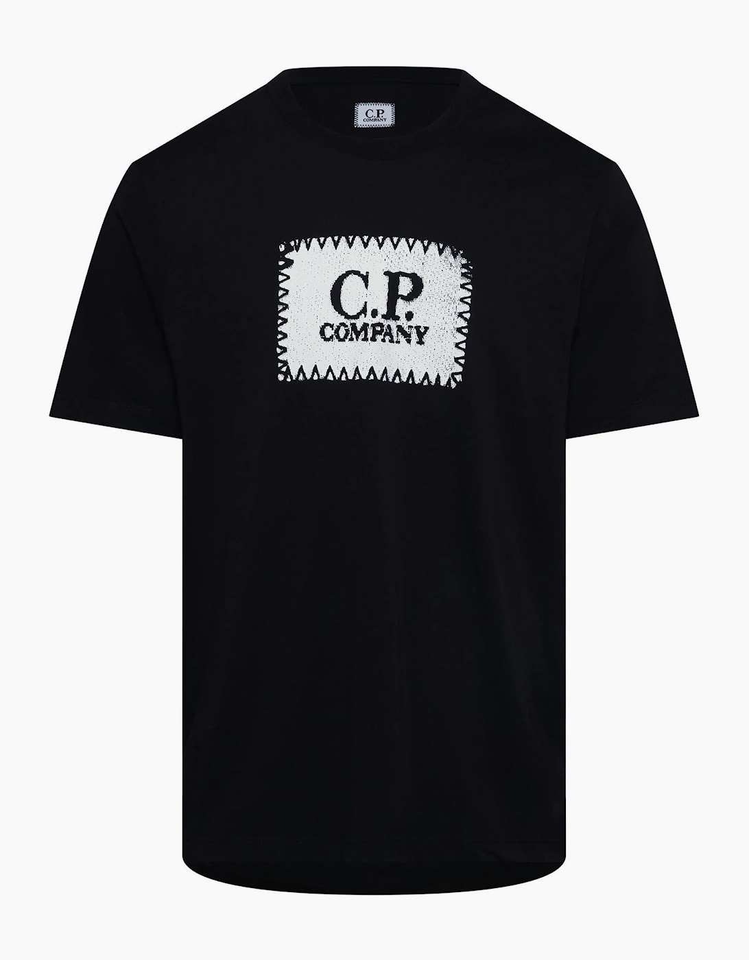 Cp Company Men's Navy 30/1 Jersey Logo Label T-Shirt  38 M