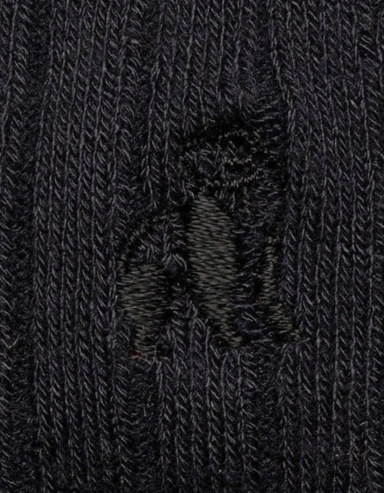 Plain Ribbed Bamboo Socks M