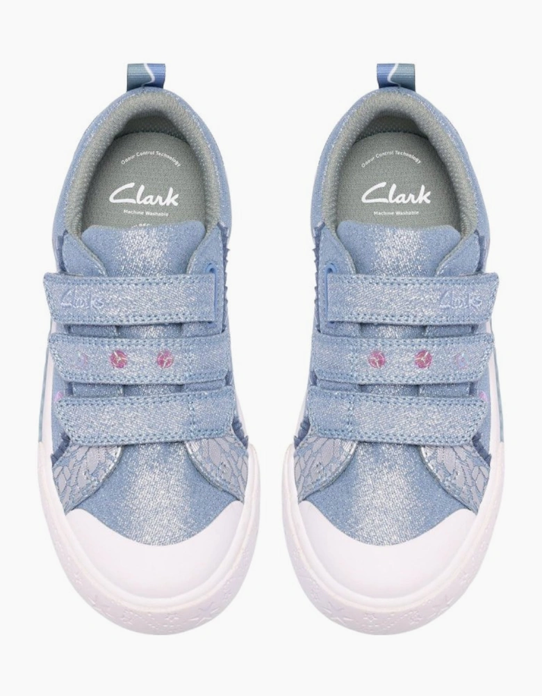 Foxing Trim K Girls Canvas Shoes